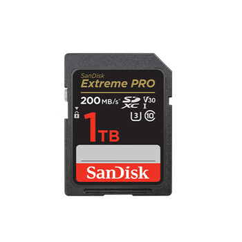 闪迪（SanDisk）存储卡1TB 4K SD内存卡V30 U3 C10 相机存储卡 读200MB/s 写140MB/s 微单/单反相机存储卡/ 内存卡