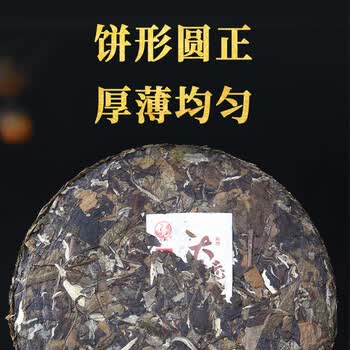 下关沱茶 茶叶白茶月光白2023年大树老白茶铁饼 300g/饼 五年陈原料
