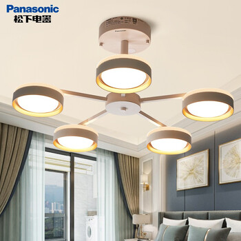 松下panasonic客厅吊灯2021年新款适影简约现代大厅卧室餐厅饭厅三头