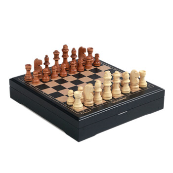 国际象棋国际象棋木质游戏棋迷你便携棋盘实木棋子儿童益智生日礼物pg