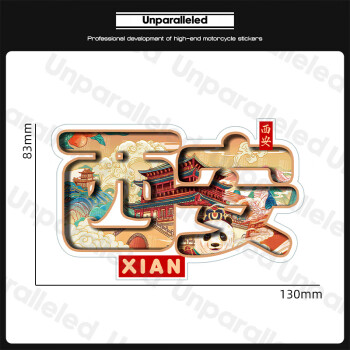 贴纸城市省份地标个性贴画北京上海防水装饰摩托车尾箱贴西安3m红标膜