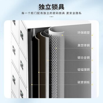 中伟（ZHONGWEI）保密柜文件档案柜钢制防盗员工保险资料柜电子密码锁八门