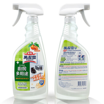 花王（KAO）玻璃清洁剂500ml+厨房多功能去油污清洁剂500ml 擦窗玻璃水油烟机