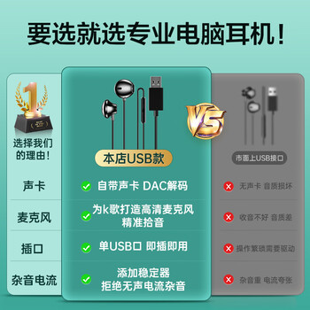 智国者【热销1000W+】游戏耳机有线电竞专用听声辨位usb入耳式台式电脑用2026最新款麦克风二合一三角洲