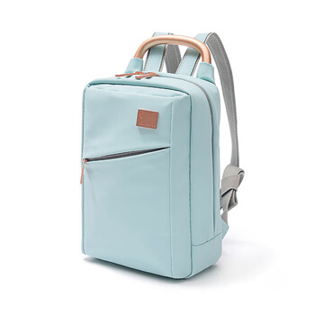 乐上（LEXON）双肩包女百搭时尚休闲学院风旅行通勤简约迷你小书包浅蓝色送女友