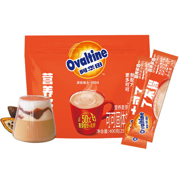 阿华田(Ovaltine)可可粉袋装400g 多重营养早餐代餐 牛奶冲饮即食 蛋白型固体饮料 阿华田(Ovaltine)可可粉袋装400g 多重营养早餐代餐 牛奶冲饮即食 蛋白型固体饮料