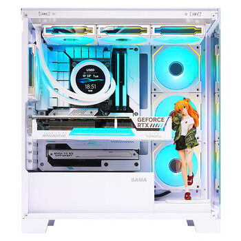 先马(SAMA)元境界白色ATX海景房机箱 顶部可拆卸水冷架/双360水冷位/双面玻璃/双U3+Type-C/支持背插式主板 先马(SAMA)元境界白色ATX海景房机箱 顶部可拆卸水冷架/双360水冷位/双面玻璃/双U3+Type-C/支持背插式主板