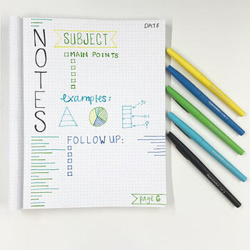 缤乐美（PaperMate）水彩笔儿童学生文具美术绘画涂色专用彩纤维头绿色单只装美术写生水彩笔