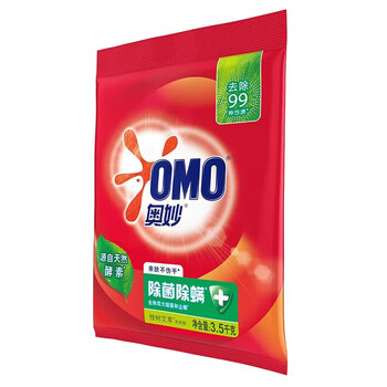 奥妙（OMO） 除菌除螨洗衣粉 3.5kg+奥妙深层洁净洗衣粉500G 温和不伤手