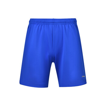 李宁（LI-NING）乒乓球运动短裤男女同款速干透气乒乓球服羽毛球短裤 鲜蓝色 XL 