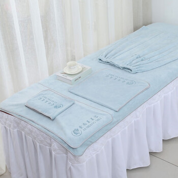 高档美容院毛巾美容院包头巾皮肤管理毛巾加厚吸水铺床大毛巾灰色三