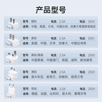 米瑞思（mryc）苹果笔记本电脑充电器转换插头MacbookAir/Pro电源脚国标转接头原装通用适配器ipad配件国行