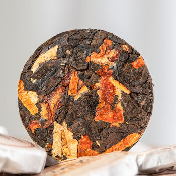 福东顺 茶叶 陈皮普洱茶熟茶十年陈柑普老班章礼盒装1000g