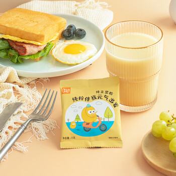 农道好物纯黄豆豆浆粉525g 纯豆浆粉营养谷物懒人早餐健身代餐无添加蔗糖