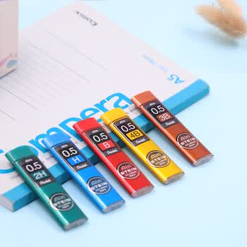 派通（Pentel ）0.5mm自动铅笔芯 不易折断活动铅芯替芯学生考试用 C275 4B/单管（共40根）