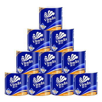 维达（Vinda）卫生纸卷纸140克*40卷共4提V4069四层加厚有芯家用卷纸厕纸