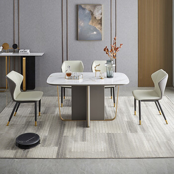 芝华仕餐桌椅组合 现代轻奢岩板高端极简家用小户型 pt035 餐椅 年前