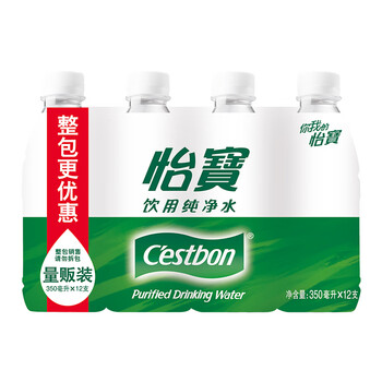 怡宝 饮用水 纯净水350ml*12瓶 量贩装 怡宝 饮用水 纯净水350ml*12瓶 量贩装