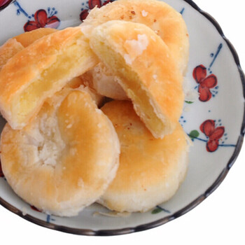 橙伯乐广东潮州潮汕特产 绿豆饼 酥皮 老式 手工绿豆糕小吃零食  265g