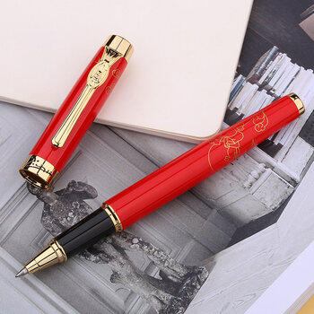 毕加索(pimio)签字笔 商务礼品宝珠笔 成人签名笔 毕业礼物 女0.5mm亚维侬系列933红色 毕加索(pimio)签字笔 商务礼品宝珠笔 成人签名笔 毕业礼物 女0.5mm亚维侬系列933红色