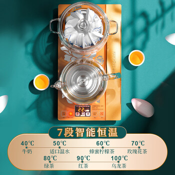 金灶（KAMJ VE）.茶壶 智能全自动上水热水壶底部涌泉式上水玻璃烧水壶茶壶茶具 H9 (37*20cm）