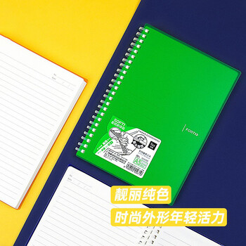飞兹(fizz)不铬手A5软线圈本PP面笔记本文具记事本硬面抄笔记本横线日记本80页 绿色 fz33705伴手礼 飞兹(fizz)不铬手A5软线圈本PP面笔记本文具记事本硬面抄笔记本横线日记本80页 绿色 fz33705伴手礼
