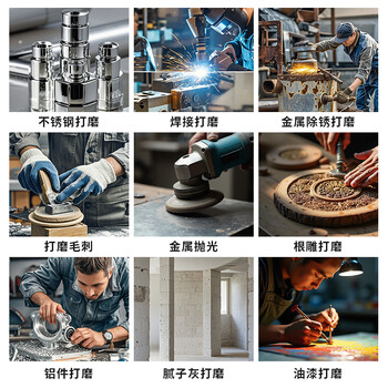 绿林（GREENER）百叶片80目10片100*16角磨机砂轮片抛光打磨片角磨片