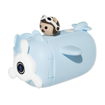 打印相机女童男孩dv双摄变焦摄像机礼物小熊相机dv16g版5000w前后双摄