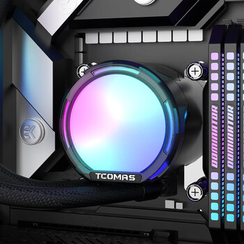 TCOMAS钛钽SJ-A080 360黑色 一体式CPU水冷散热器 大冷头加厚冷排风扇ARGB光效 支持intel/AMD TCOMAS钛钽SJ-A080 360黑色 一体式CPU水冷散热器 大冷头加厚冷排风扇ARGB光效 支持intel/AMD