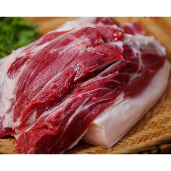 贵州农家现杀新鲜土猪纯五花肉农村黑猪前腿后腿排骨孕妇前夹1斤梅柳