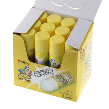 晨光(M&G)文具MG7103  35g高粘度固体胶PVP 学生手工固体黏胶 快干耐用胶棒 办公用品 12支/盒  1盒装