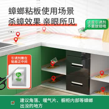 绿叶蟑螂粘板20片蟑螂药杀虫剂100克杀蛮蠊灭蟑螂