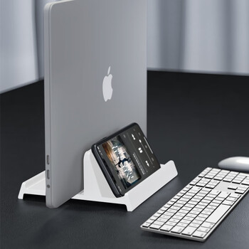 连拓 苹果Mac mini主机立式支架散热底座联想ThinkPad华为迷你笔记本电脑MacBook桌面竖式收纳整理托架