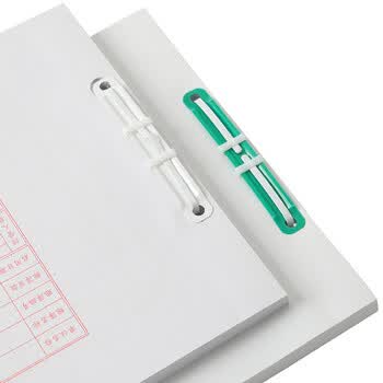 天章办公(TANGO)80mm装订夹条50个/盒彩色塑料装订夹双孔两孔打孔器财务单据简易文件活页耐用塑胶