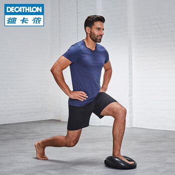 迪卡侬平衡核心训练脚踩瑜伽气垫健身训练单脚黑色瑜伽球尺寸 2181821 迪卡侬平衡核心训练脚踩瑜伽气垫健身训练单脚黑色瑜伽球尺寸 2181821