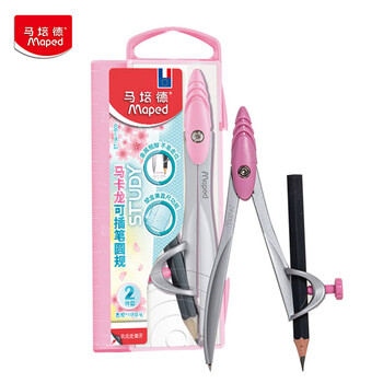 马培德(Maped)马卡龙经典绘图圆规 初高中考试圆规 学生制图绘图学习工具 199191CH 粉色【铅笔款/2件套】 马培德(Maped)马卡龙经典绘图圆规 初高中考试圆规 学生制图绘图学习工具 199191CH 粉色【铅笔款/2件套】