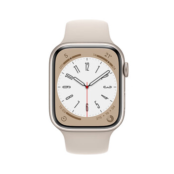 apple/苹果 watch series 8智能手表2022款41mm/45mm gps版 星光色铝