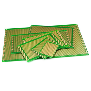 优品沃目万能板万用板电路板洞洞板面包PCB线路板实验板焊接  5*7CM单面绿油板