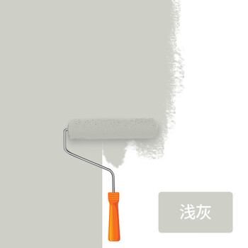 顾致乳胶漆白色墙漆室内自墙白漆家用内墙面漆彩色墙漆涂料 浅灰 5L【图片 价格 品牌 报价】-京东