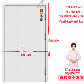 适用华南现货钢质甲级防火门厂家直销通道消防安全门商铺防火门定 宽1200*高2100子母门【图片 价格 品牌 报价】-京东