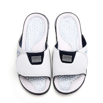 康扣拖鞋男外穿复活节酷灰黑白色按摩运动魔术贴沙滩凉拖鞋女复活节