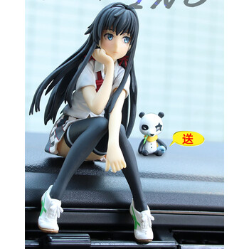 网红汽车摆件路飞索隆车载饰品创意手办雪乃车内装饰用品男女神款雪乃