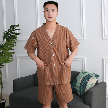 药房直售推背家庭情侣艾灸服前后开背开新品按摩服开背刮痧背开衫系扣