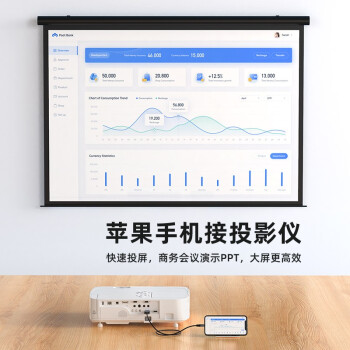 毕亚兹 Lightning转HDMI线 苹果手机同屏线 竖屏/横屏 ipad同屏线 iPhone接电视显示器投影连接线 1.8米