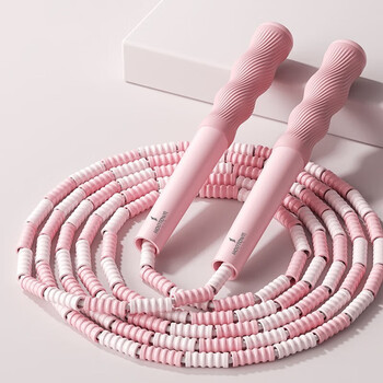 何大屋 跳绳儿童竹节成人小学生健身训练器材儿童跳绳 HDW1706/蓝色