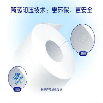 维达卷纸 蓝色经典4层200克*20卷 卫生卷筒纸 纸巾（2提共20卷）