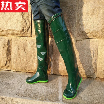 cozok高筒过膝雨鞋水靴农用插秧靴水田袜男女柔软薄底钓鱼雨靴春秋 55