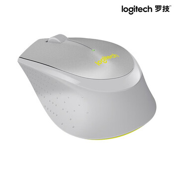 罗技（Logitech） M330 无线鼠标 轻音鼠标 办公鼠标 右手鼠标 带无线微型接收器 灰色