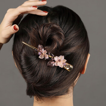 古语今风鸭嘴夹大号发夹牛角夹一字夹子后脑勺盘发尖嘴鱼嘴大嘴夹头饰品女紫婧 图片价格品牌报价 京东