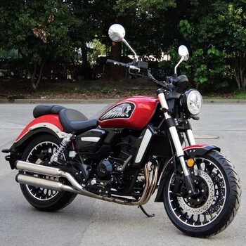 全新复古太子摩托车ur400cc太子印第安美式巡航车电喷可上牌 双缸水冷